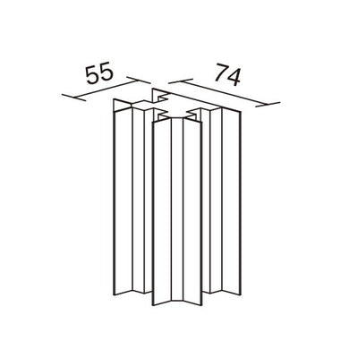 T字ポールSP10T(アルマイト.クリア)51889***の商品画像
