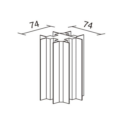 十字ポールSP10X(アルマイト.クリア)51890***の商品画像