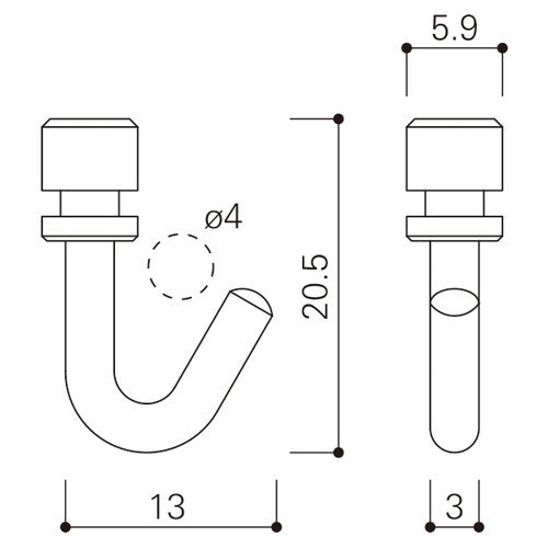 コレダーラインG2レール用G2スライドフック先入用 NKOG2SHU