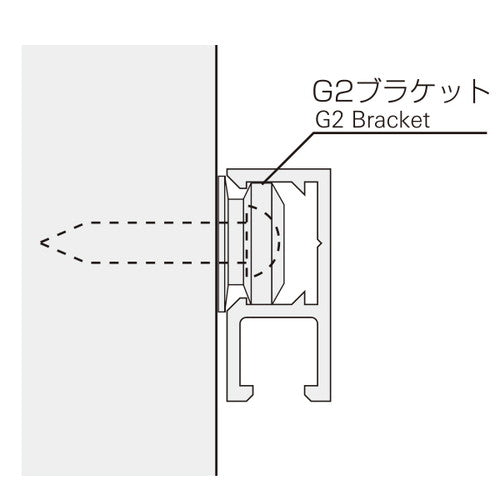 コレダーラインG2レール(軽量用)3m ブロンズ NKORG2Z3