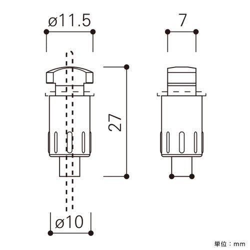 ピクチャーレールミニワンタッチAフック(ワイヤー受) 42232***