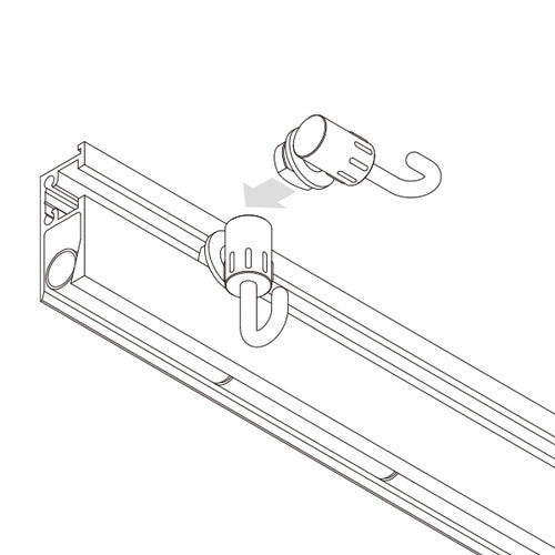 ピクチャーレール CBフック(シルバー) 43167***