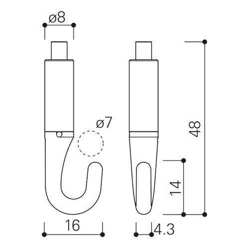 ミニハンガーセットA φ1.2mm 1m 22624***