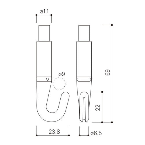 NハンガーセットA φ1.5mm 1m 43190-1*