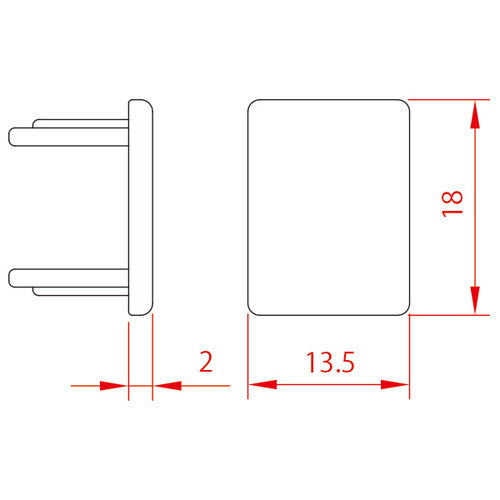 エンドキャップ PR-E(S) シルバー 58508-1S
