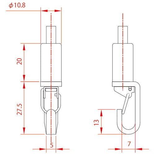 レール用パーツ フック重量タイプ 20T-01 58514-1S