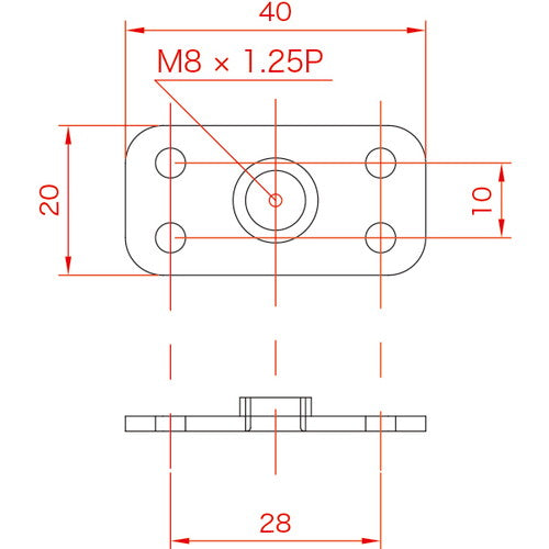 下部座金 Tタイプ A0810***