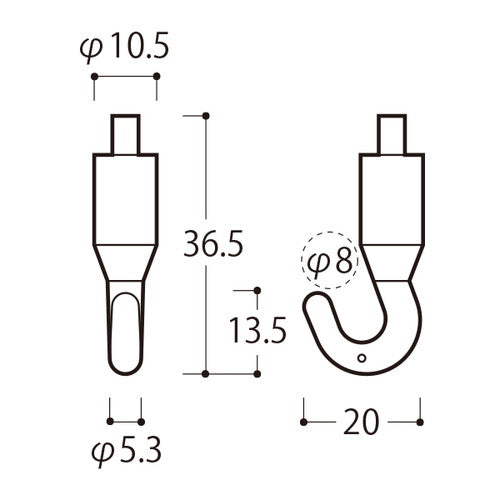 ロックフック PR-24A クローム 58754CRM