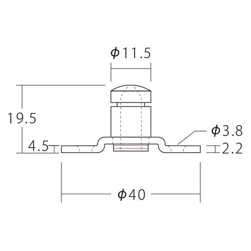CS-101 吊金具(玉付ワイヤー専用) 55785***