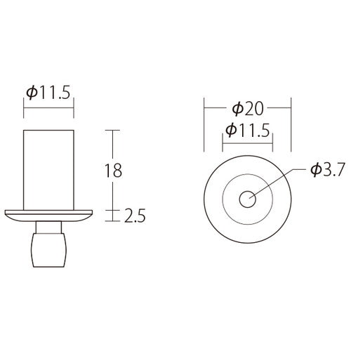 PD-ST1 埋め込み型ロック 58760***