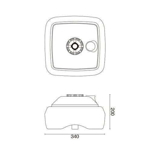 注水式のぼり竿用スタンド 11L 白 60055***