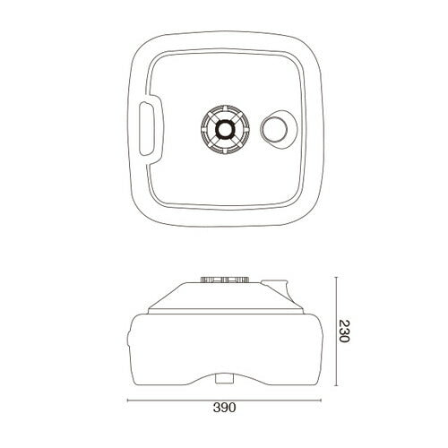 注水式のぼり竿用スタンド 16L 白 60056***