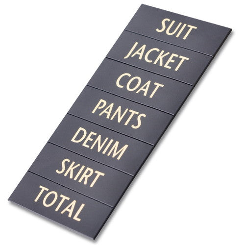 マグネット英字品名シート黒地金文字AG31268GLD