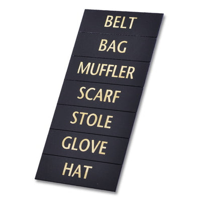 マグネット英字品名シート黒地金文字CG31270GLD