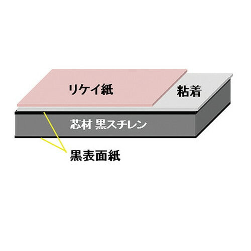 gooパネBLACK 3*6片面のり付 t5 60127-01