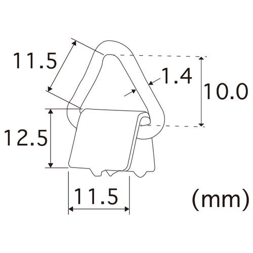 ワニ口吊金具 10ケ袋入 22602PAC