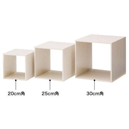 木製ディスプレーボックス30cm角Wウッド51823-4*の商品画像