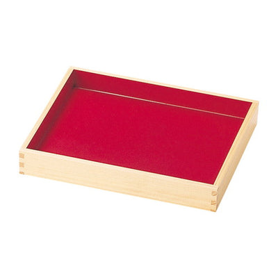 ひのき惣菜盆(朱/黒)中50465***の商品画像