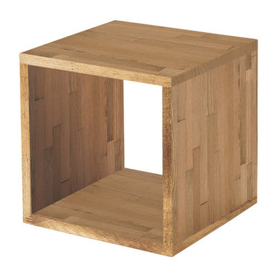 木製サイコロボックスライトオーク40cm角40173BRNの商品画像