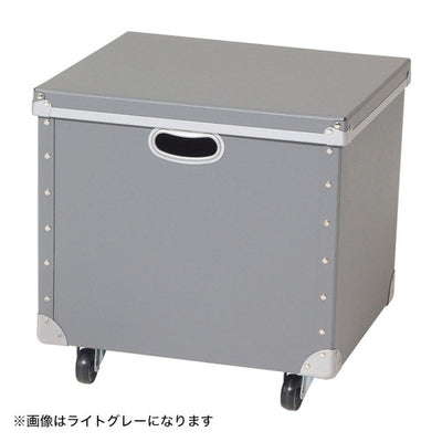ファイバーBOXキャスター付フタ付ペイントホワイト50637WHTの商品画像