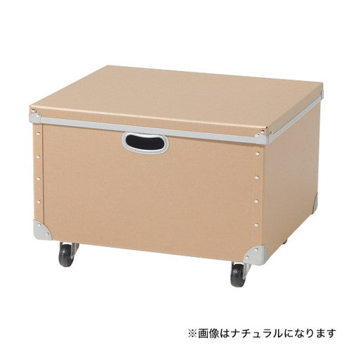 ファイバー収納BOXフタ付W520ライトグレー50641LGYの商品画像