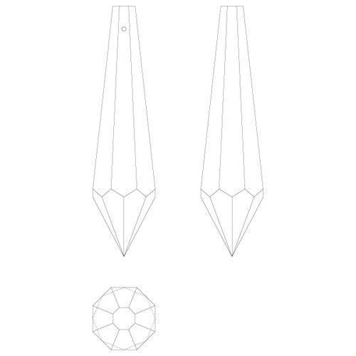 クリスタルガーランド トップ E-401 ブラック 53533BLK