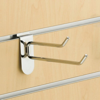 スロットウォール用2段フックハンガーL150/5本54607-2*