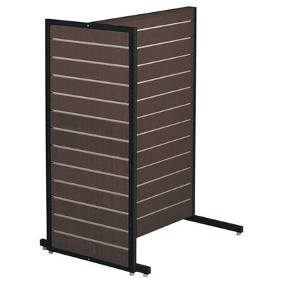 NSウォール中央両面用エンドパネル濃茶58890-3*