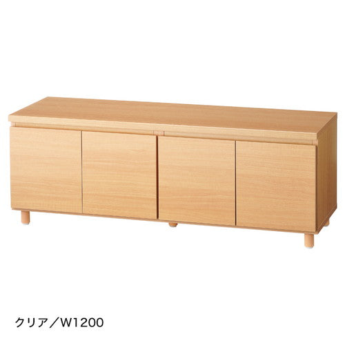 脚付き収納ボックスW1200ホワイト56433WHT