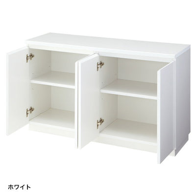 木製収納ボックスハイタイプW1200ホワイト56434WHT
