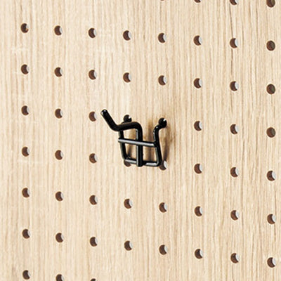 有孔パネル用フックブラック(10本入)L2061853-01