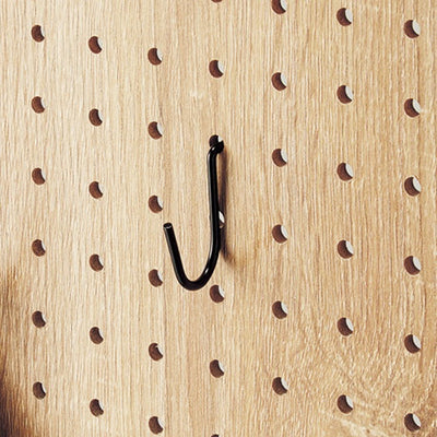 有孔パネル用1点掛フック小物用10本黒61854-01