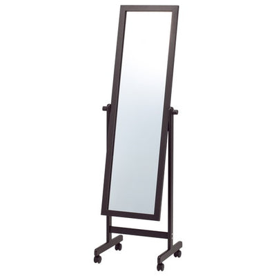 木製スタンドミラーダークブラウン56622DBR