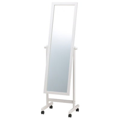 木製スタンドミラーホワイト56622WHT