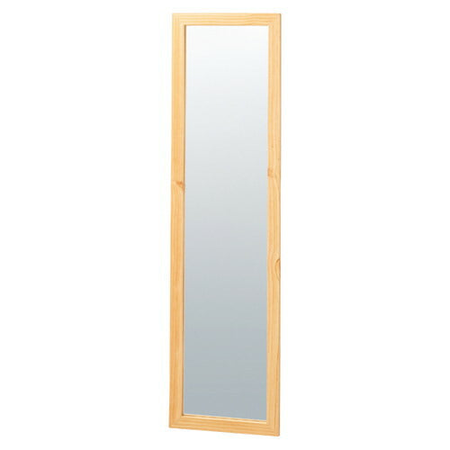 木製スリム立掛ミラー(鏡厚5mm)ナチュラル56552-02
