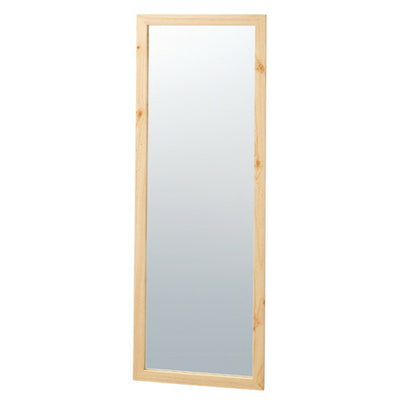 木製ワイド立掛ミラー(鏡厚5mm)ナチュラル60239-01