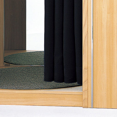 防炎カーテン(レール)ブラックH1700(1枚)50366BLK