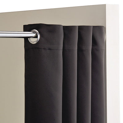 フィッティングルーム用カーテン(ハトメ)ブラック52191-2*