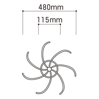 ともえ4段回転小物掛け追加リング50343-2*