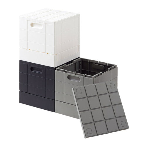 スタッキングコンテナボックス小グレー61851-03