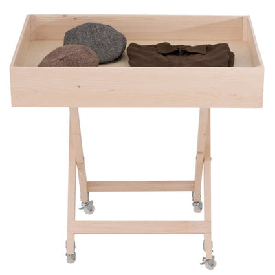 木製X脚ワゴンアイボリー53863***