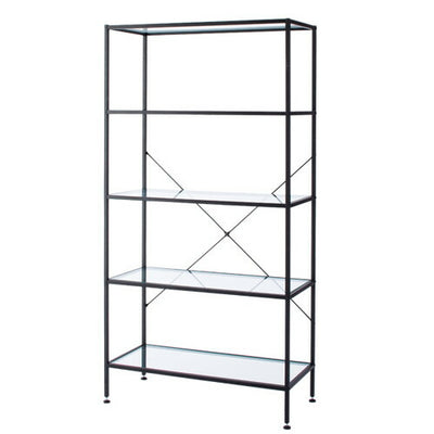 スリムガラスラック5段ブラック60324-03