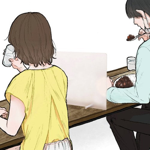 プライバシースクリーン/カウンター仕切り板 カウンター仕切板 フロスト M M 36335***