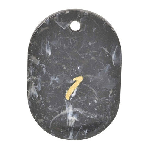 クロークチケット/番号札 マーブルクロークチケット (1~50) グレー (1~50) 22407***