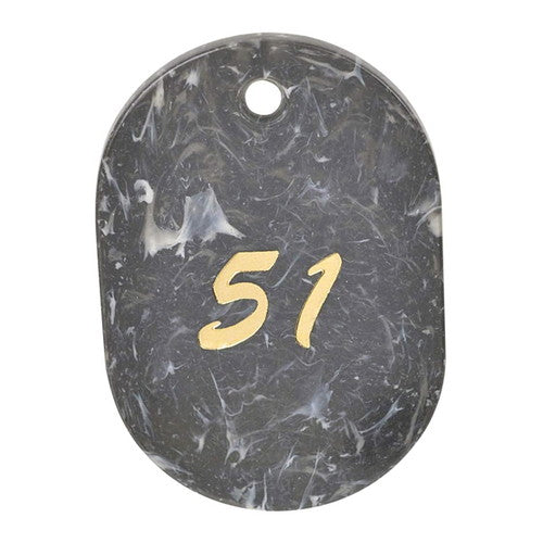 クロークチケット/番号札 マーブルクロークチケット (51~100) グレー (51~100) 22408***