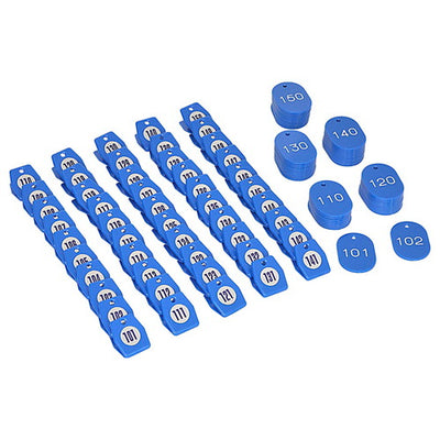 スチロールクロークチケットA型(101~150)青56800BLUの商品画像