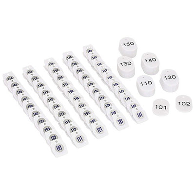 スチロールクロークチケットA型(101~150)白56800WHTの商品画像