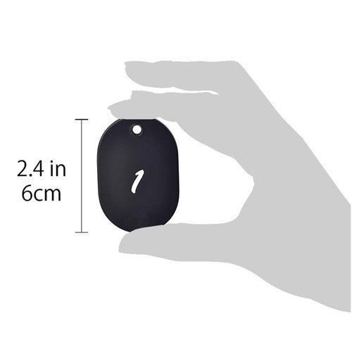 クロークチケット/番号札 グラニット番号札 (1~50) 黒 11802BLK