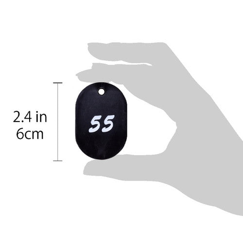 クロークチケット/番号札 グラニット番号札 (51~100) ブラック ブラック 11803BLK