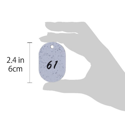 クロークチケット/番号札 グラニット番号札 (51~100) グレー グレー 11803GRY